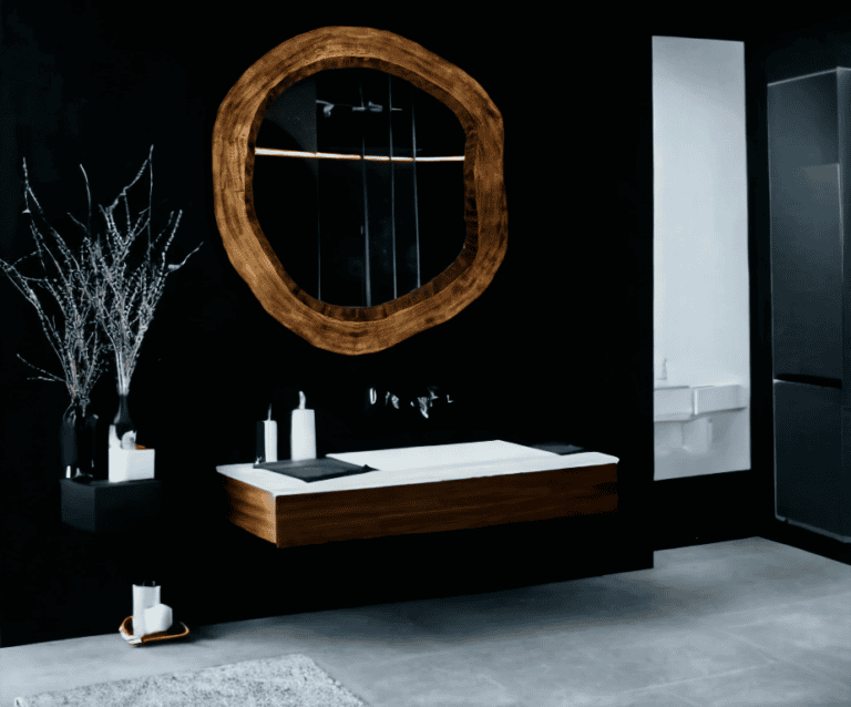 Lustra do łazienki designerskie drewniane 65-70cm